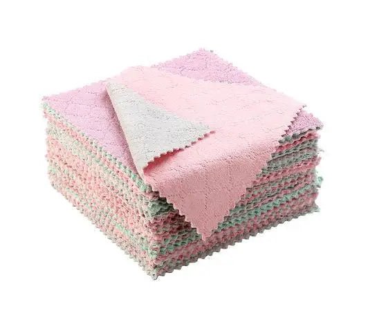 10PCS Super Absorbent Cleaning Cloths - Eco-Friendly Towels
