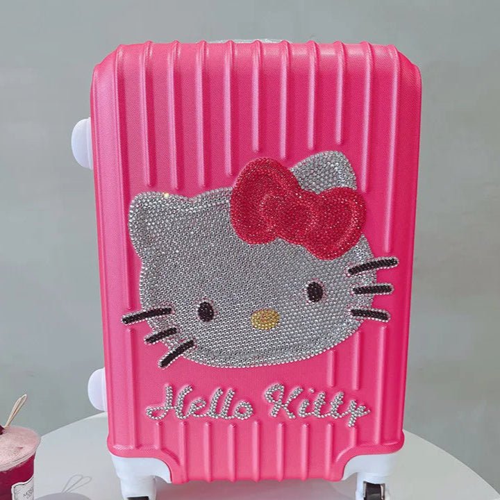 Hello Kitty Suitcase 20"/24" Pink With Rhinestones for Kids