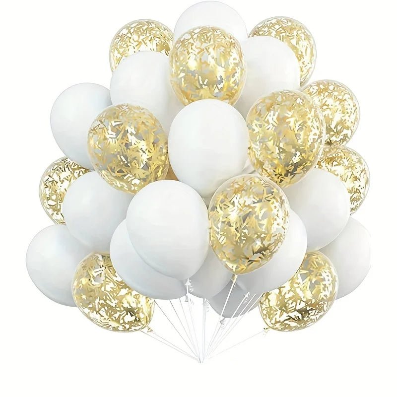 30-Pack 10-Inch Balloons for Events - Confetti Decor