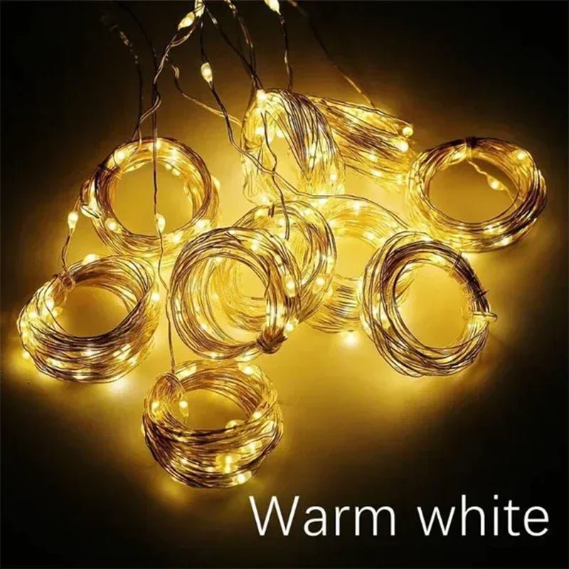 300 LED Curtain String Lights - USB Powered & Waterproof