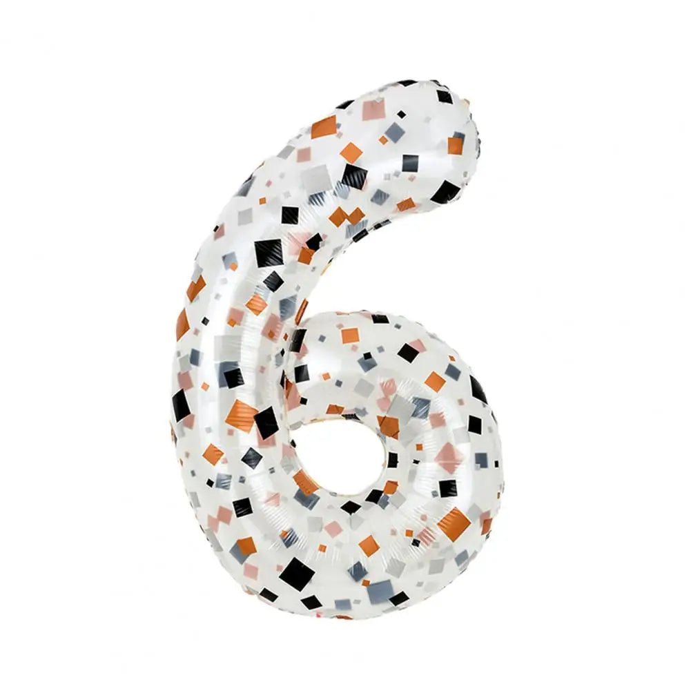 40-Inch Cream Number Balloons - Large Foil Party Decor