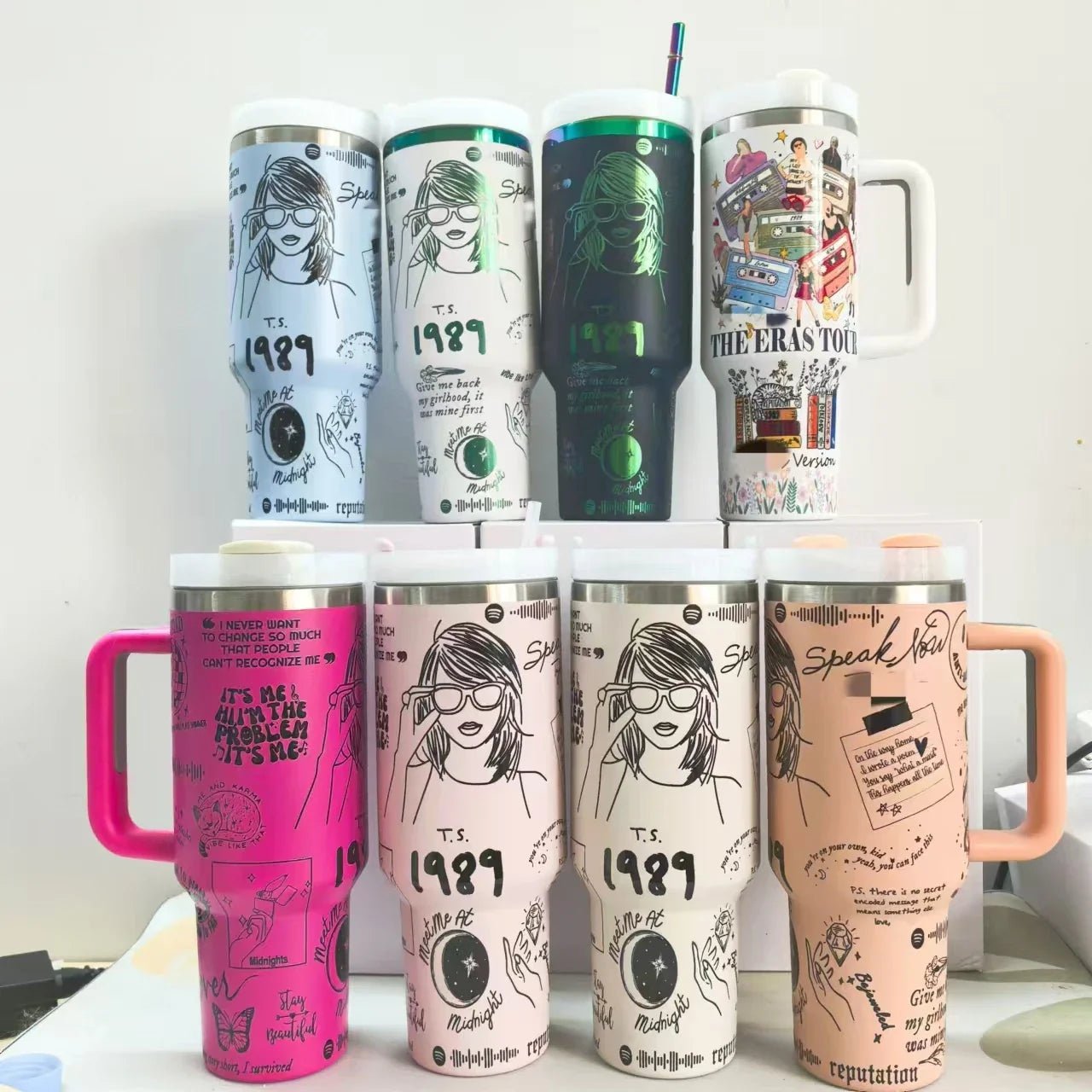 40Oz Stainless Steel Tumbler With Straw - Double-Wall