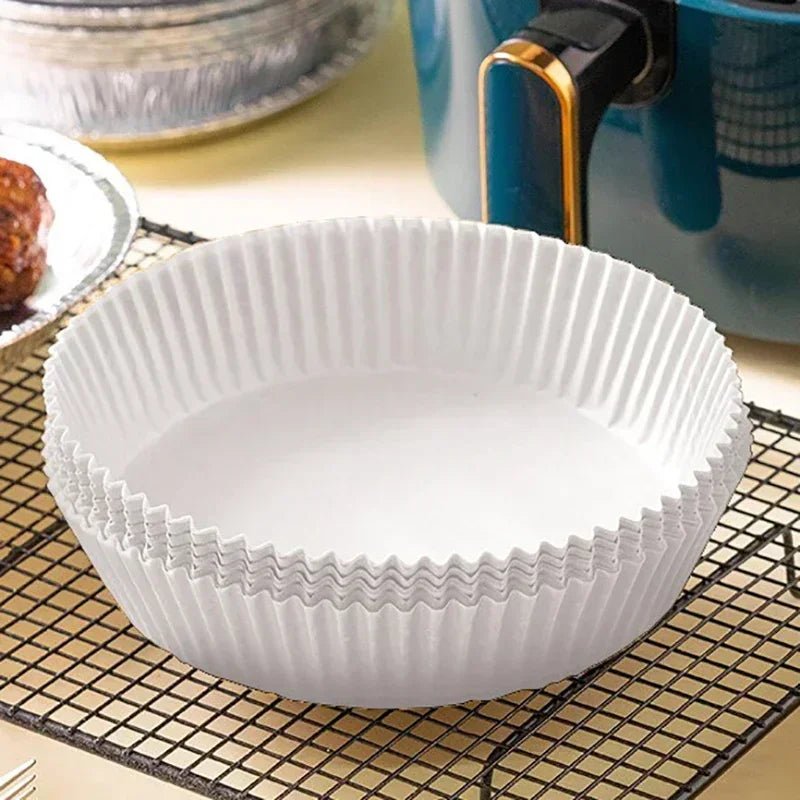 50 Pcs Oil-Proof Liners For Air Fryer - Non-Stick Parchment Paper