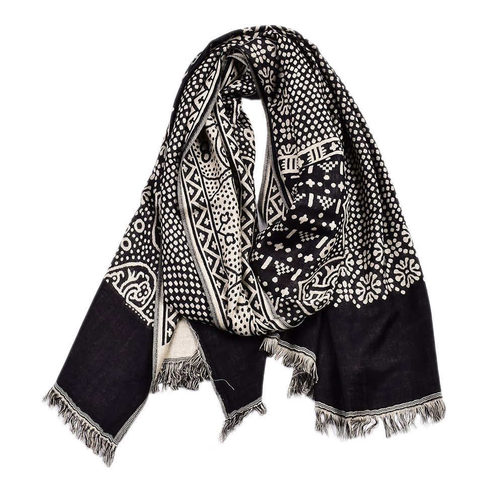 Warm Winter Scarf - Soft Cotton Linen, Versatile Style