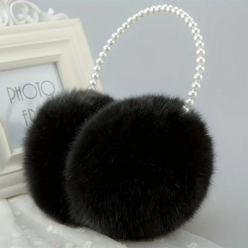 Warm Earmuffs for Winter - Stylish Faux Fur Accessory in 6 Colours, One Size Fits All