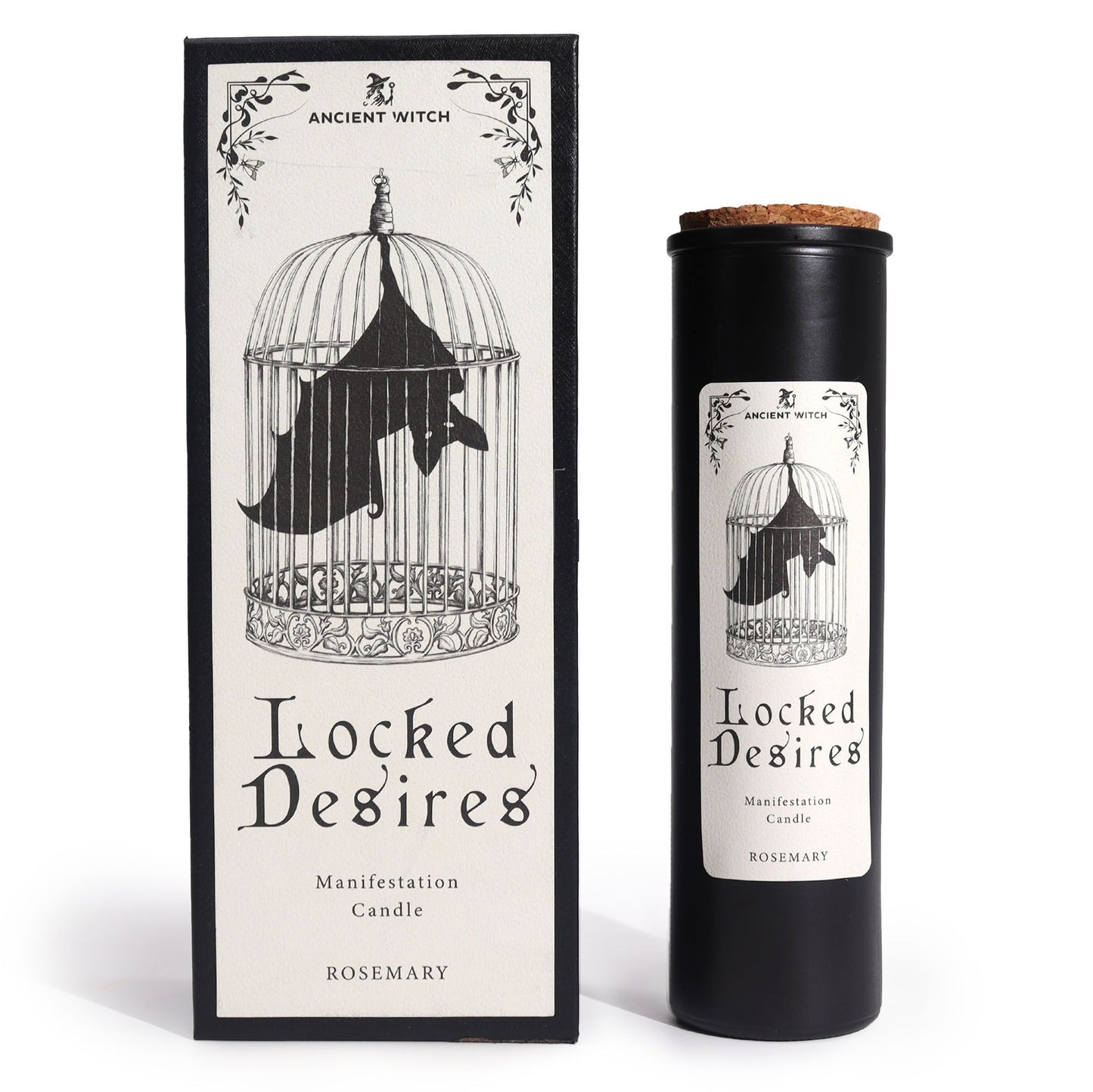 The Rosemary Manifestation Candle featured with its beautiful packaging, inviting energy and intentions. A perfect addition to rituals, this candle is an excellent choice for a Christmas Gift Home Fragrance.