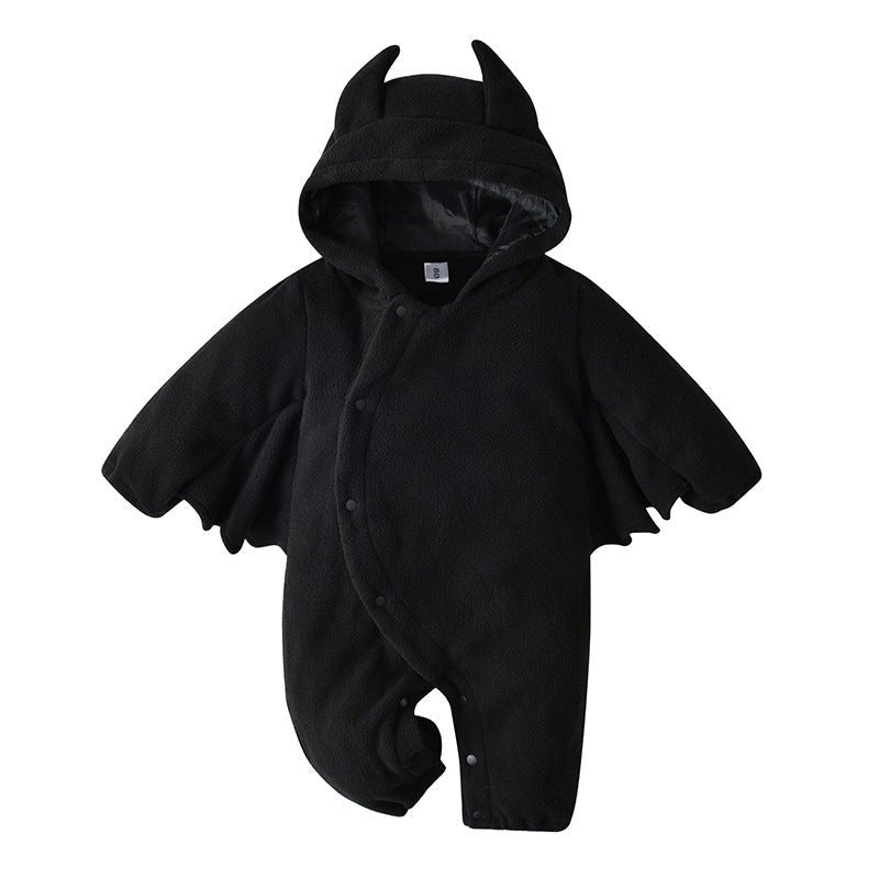 Baby Halloween Costume Bat Hooded Onesie - Cute Devil Design