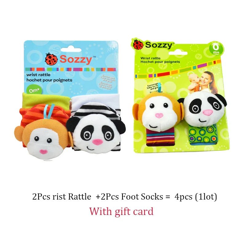 Baby Rattle Wrist Toys for Infants - Plush, Sensory Fun