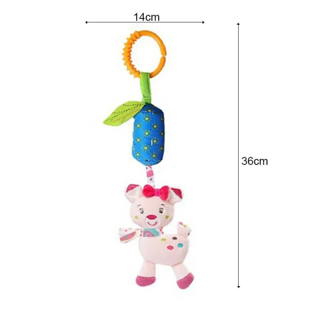 Plush Hanging Toy for Infants - 12 Colourful Designs