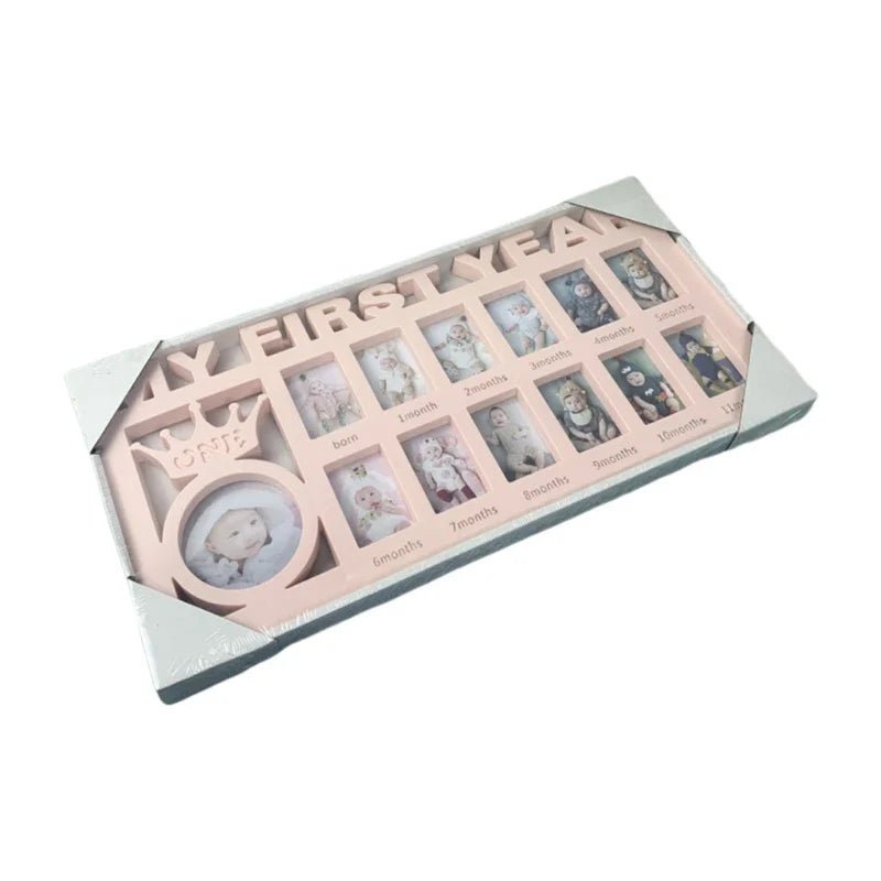 Baby's First Year Keepsake Photo Holder - Display 13 Milestones