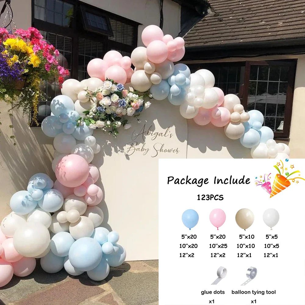 109Pcs Balloon Arch Kit in White Sand