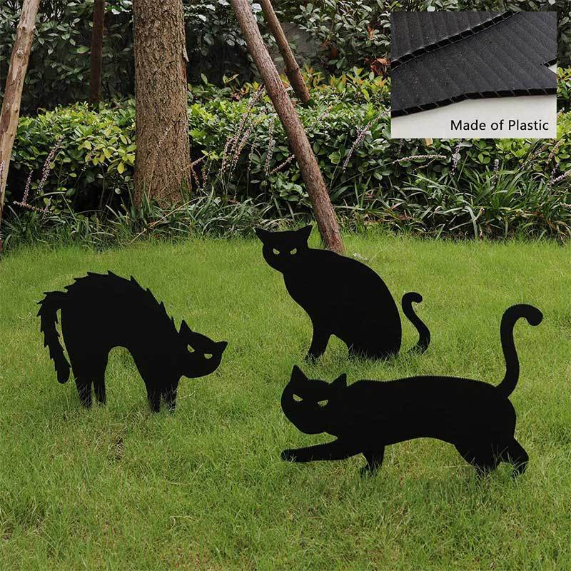 Black Cat Halloween Decorations - Premium Acrylic Ornaments