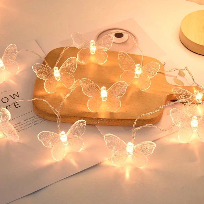 1.5M Butterfly Fairy Lights String Garland - Enchanting LED Decor