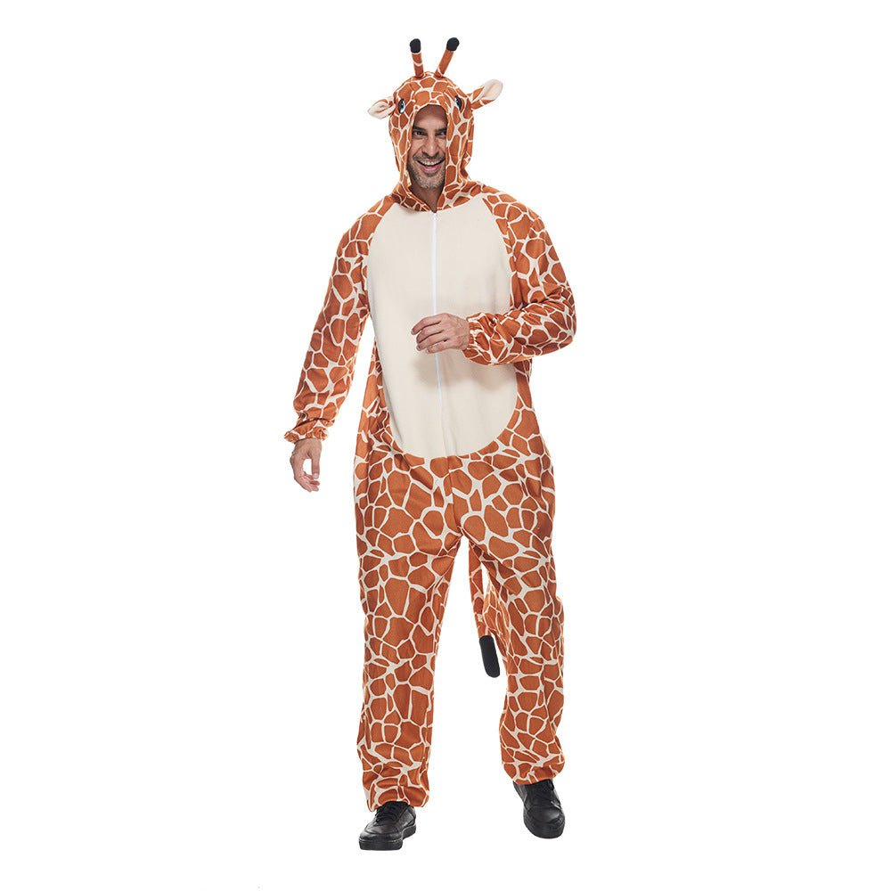 Adult Giraffe Costume - Cute Cartoon Jumpsuit for Halloween