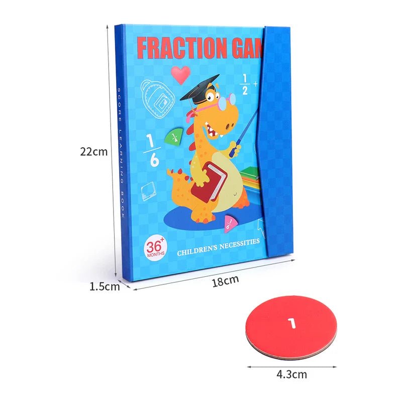 Children Magnetic Fraction Learning Math Toy - Cake Pops Parties