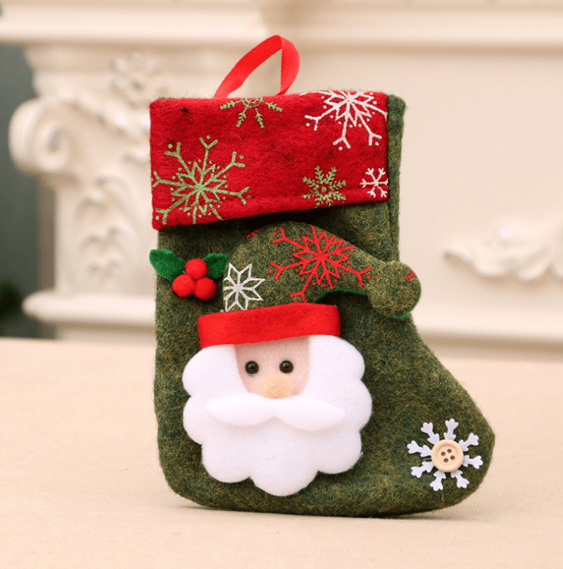 Christmas Candy Bag Decoration – Flannel Stocking Prints