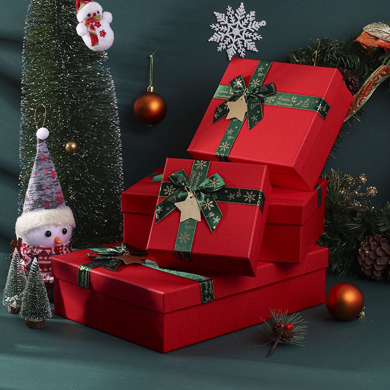 Christmas Gift Box Scarf Socks - Cake Pops Parties