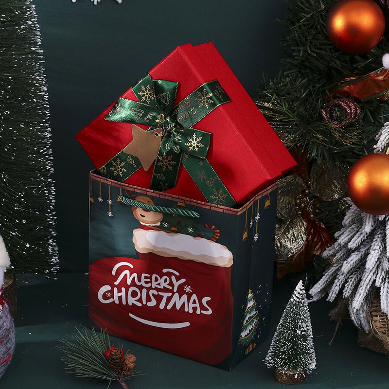 Christmas Gift Box Scarf Socks - Cake Pops Parties