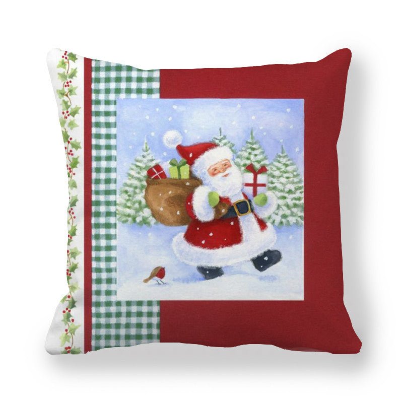 Holiday Gift Pillowcase - Festive Peach Skin Design