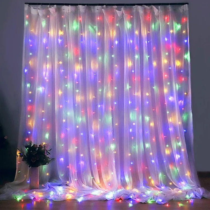 8-Mode LED Curtain Lights - Perfect for Events & Outdoor Decor