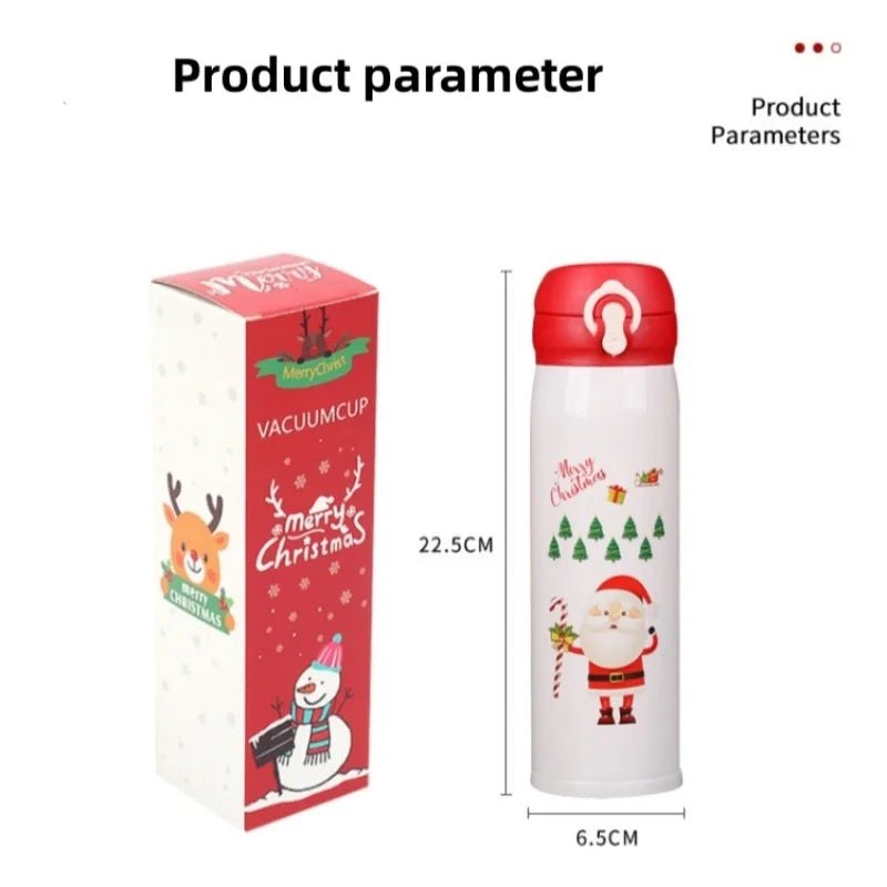 Christmas Stainless Steel Vacuum Water Bottle - Cake Pops Parties