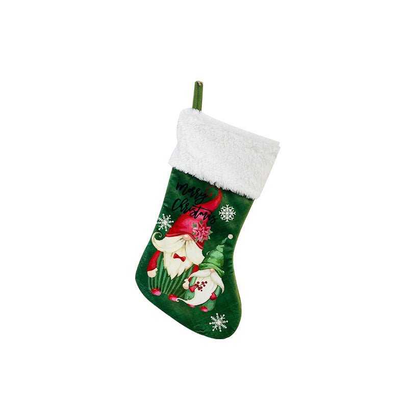 Faceless Old Man Holiday Decor Stockings Set - Candy Bags