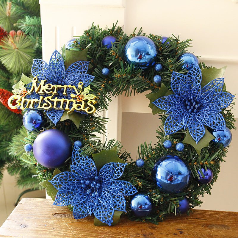 30cm Multicolor Christmas Wreath - Festive Home Decor