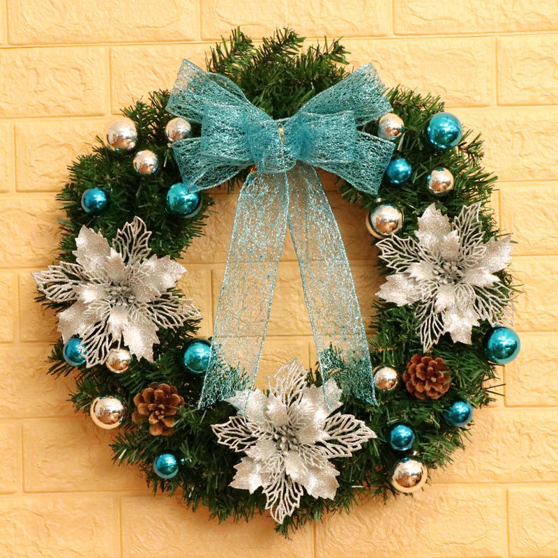 Durable Christmas Wreath Decoration - Rattan Door Display