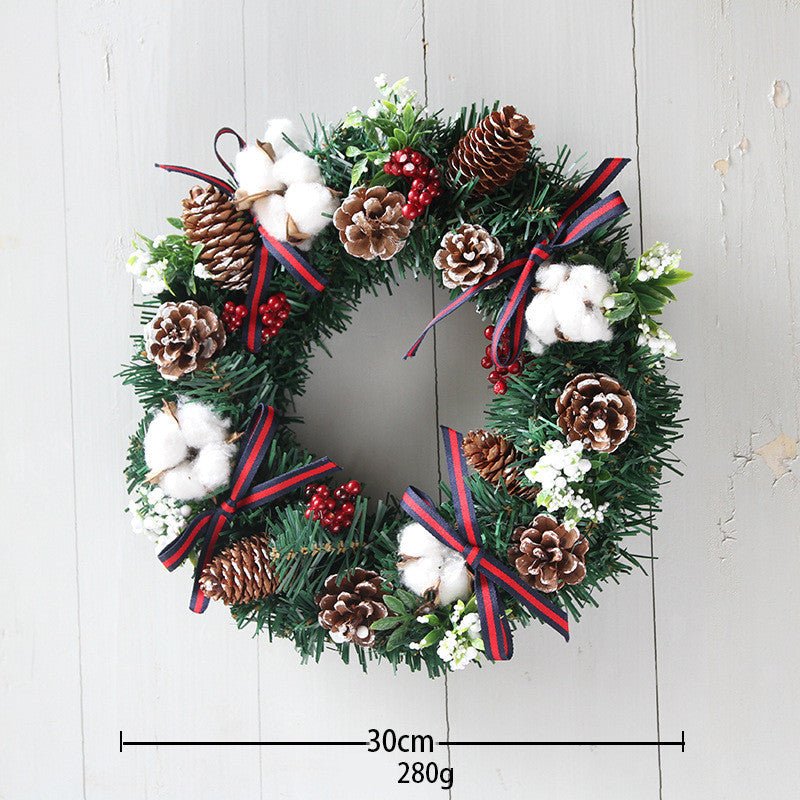 Handmade Christmas Wreath Ornaments - Premium PVC Decor