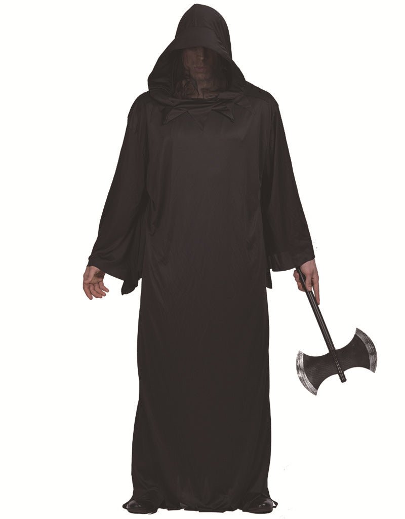 Cold Black Robe Halloween Dark Costume - Elegant & Sinister