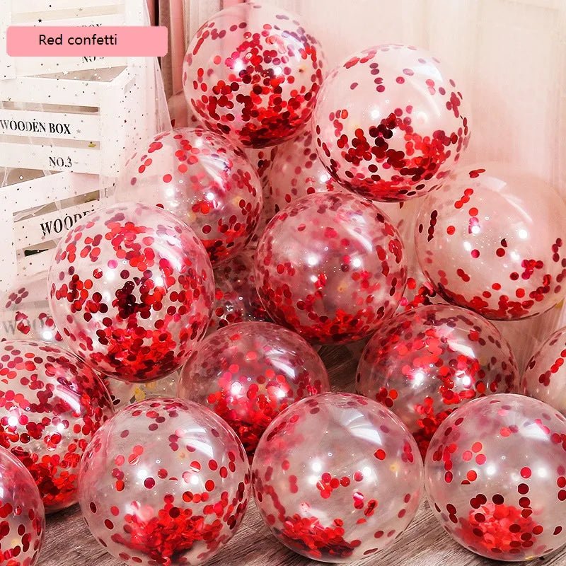 12-Inch Confetti Balloons for Weddings, Parties & Showers