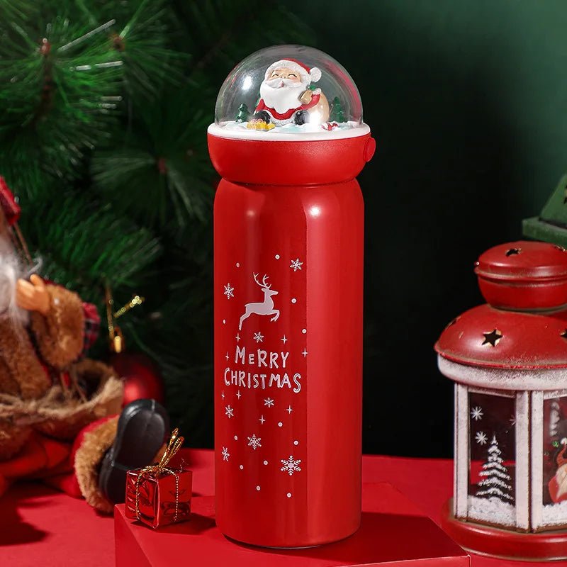 380ml Stainless Steel Holiday Gift Water Bottle - Cartoon Designs