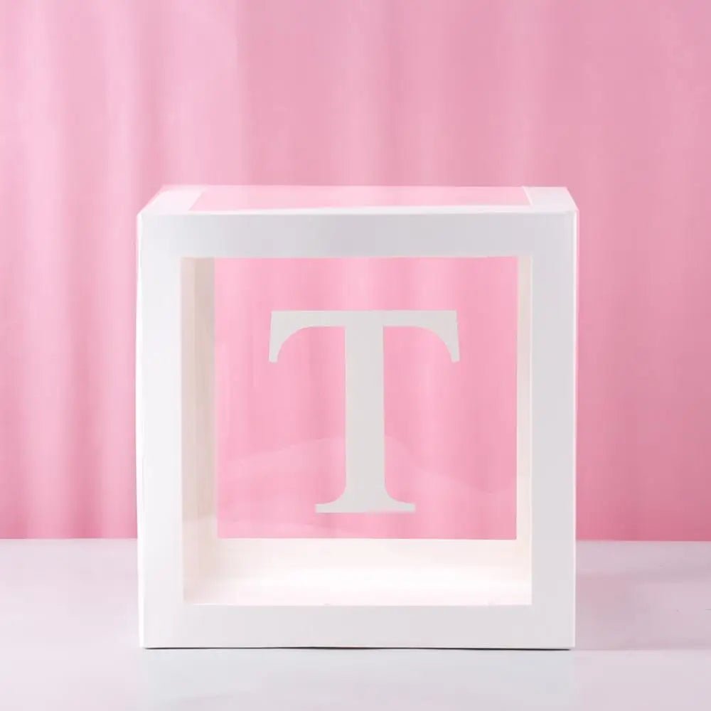 Custom Name Balloon Box Decoration for Events & Celebrations