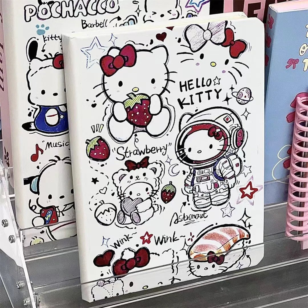 Cute Hello Kitty Pochacco A5 Notebook Hardshell Student Book - Cake Pops Parties