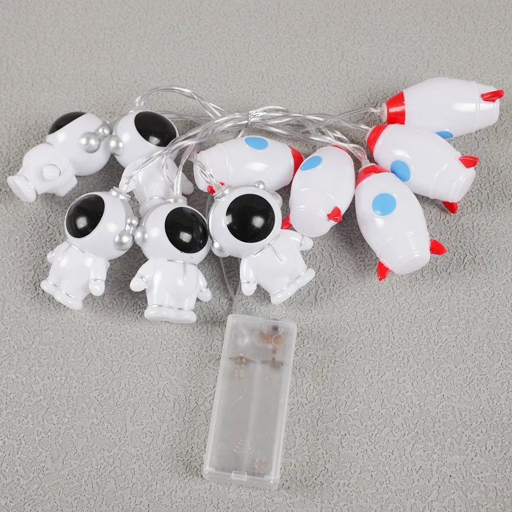 1.5M Rocket Astronaut String Lights - Perfect for Space Decor