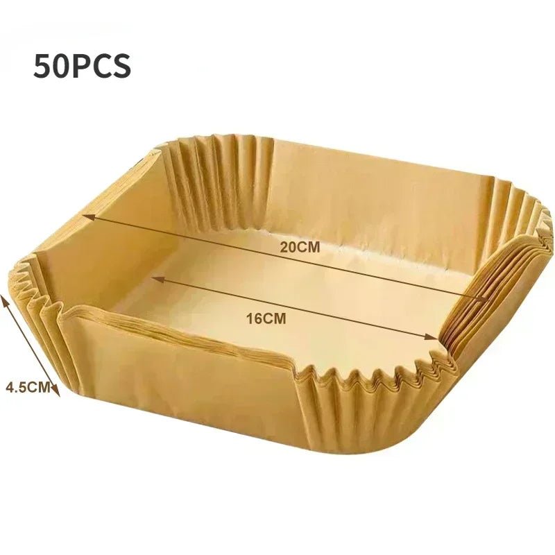 Premium Disposable Air Fryer Liners - 8In Oilproof Parchment