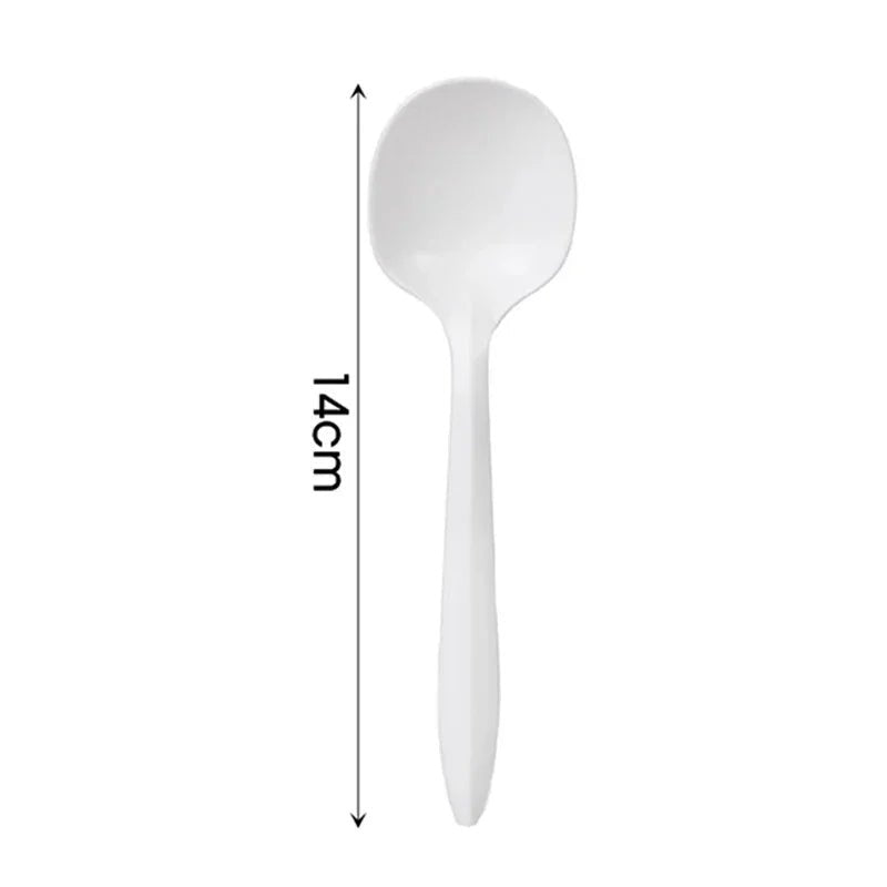 Eco-Friendly Dinnerware Set, 24 Biodegradable Plates & Cutlery
