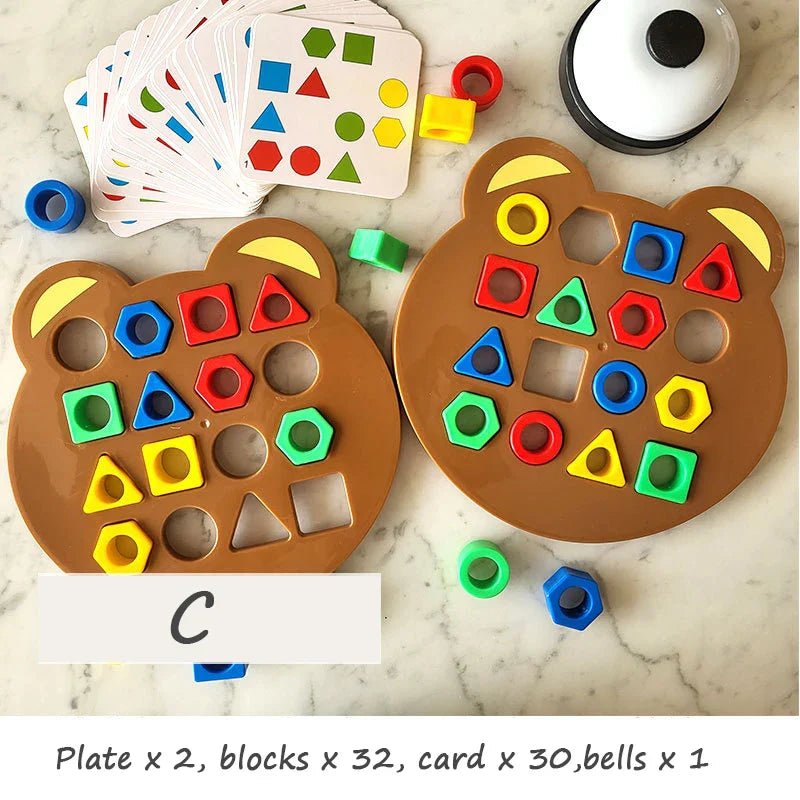 Educational Puzzles for Kids - 9-Piece Color & Shape Matching Set