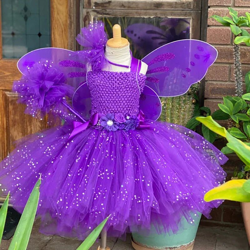 Toddler Fairy Costume Set with Dress, Wings & Wand