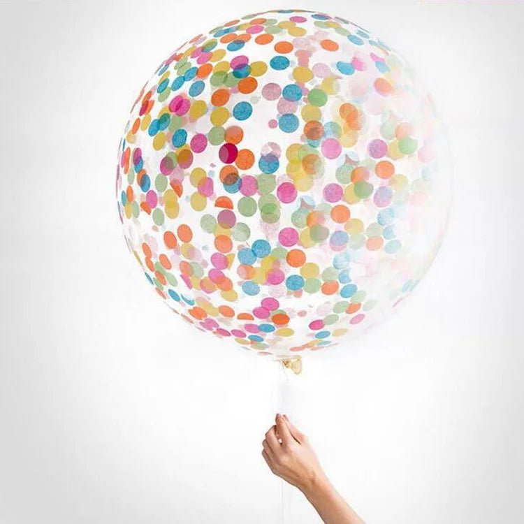 Giant Gold Confetti Balloons - 36 Inch Glitter Balloons for Parties