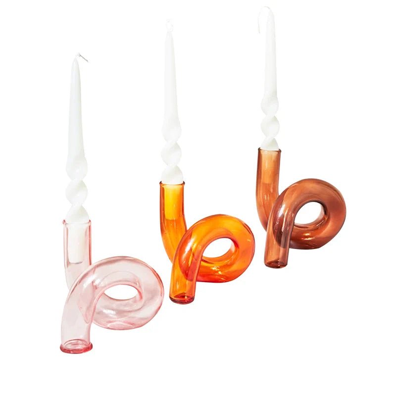 Glass Vases Clear Flower Vase Candle Holders Wedding Centerpieces Home Decoration Table Centerpieces Candlestick Holder - Cake Pops Parties