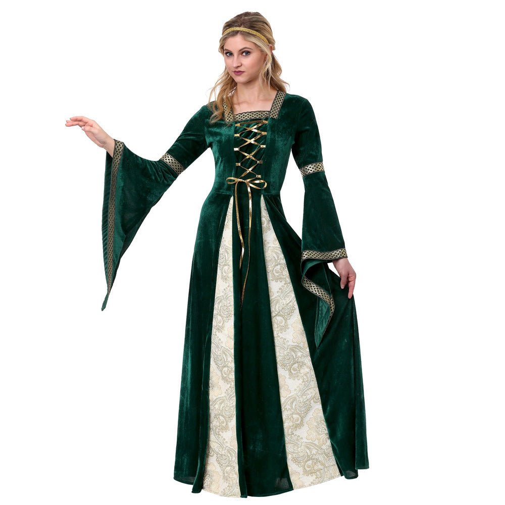 Majestic Greek Queen Costume in Green - Sizes M to XXL