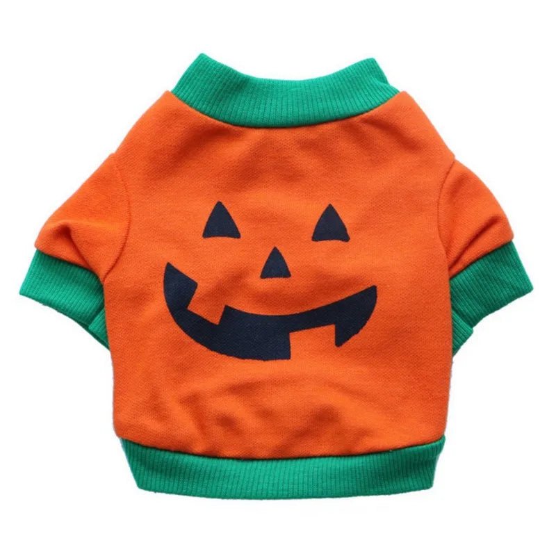 Spider Web Pet Vest - Soft Cotton Halloween T-Shirt for Dogs