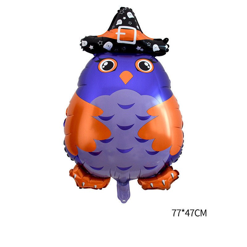 50-Piece Pumpkin Party Supplies Balloon Set - Cartoon Animals