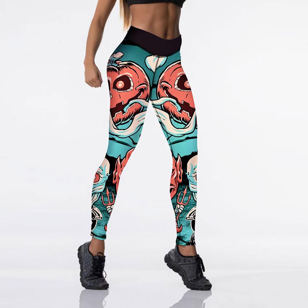 Halloween Yoga Pants - Slim Fit, Breathable, Sizes XS-3XL