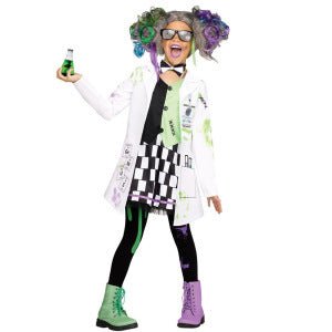 High-Quality Mad Scientist Costume for Kids, Sizes 110-150
