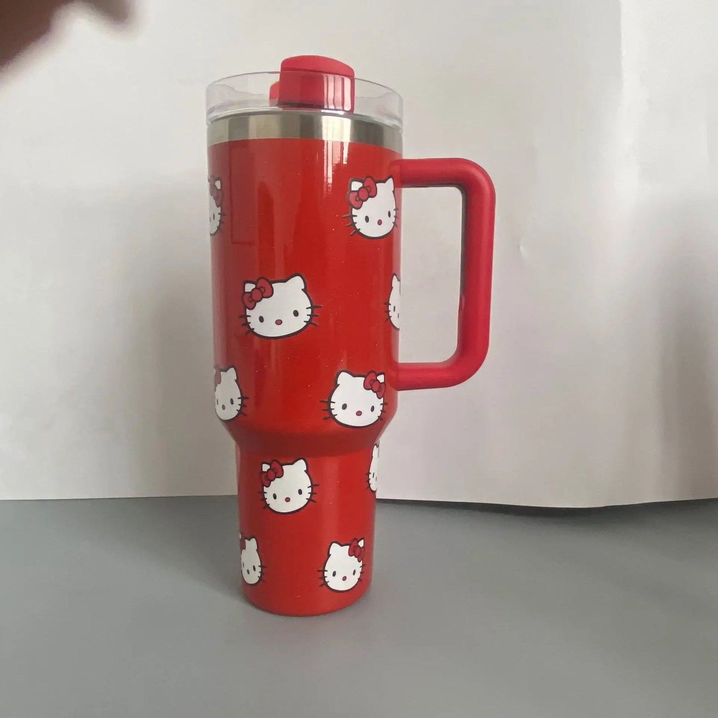 Hello Kitty 40Oz Insulated Stainless Steel Mug with Straw