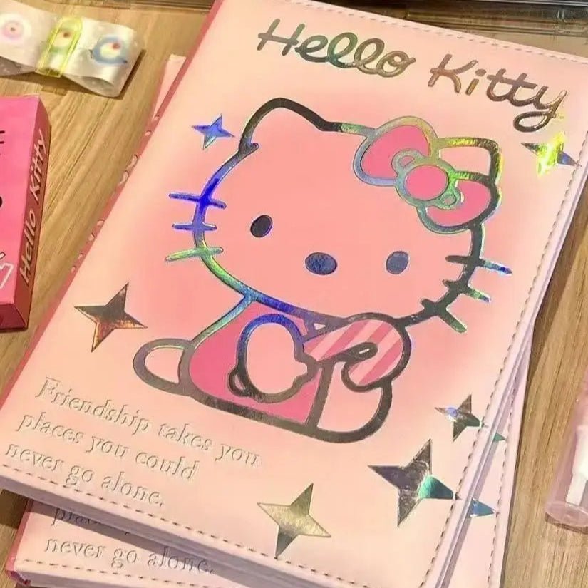 Hello Kitty A6 Coloring Notebook - Cute Student Diary