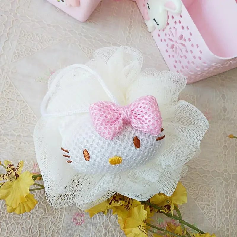 Hello Kitty Gift Set - Exfoliating Bath Sponge Ball Set