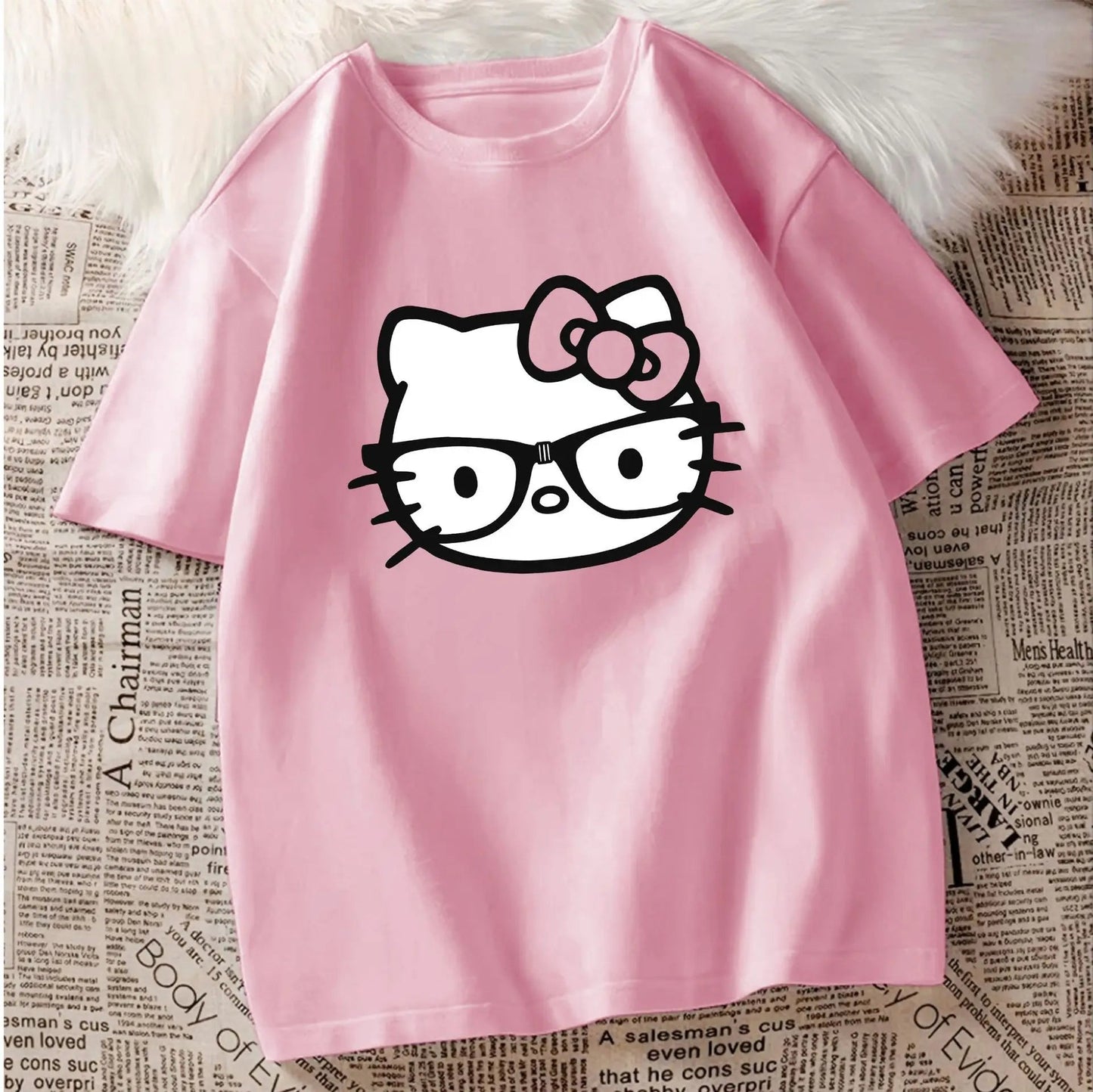 Hello Kitty T-Shirt | Unisex Cotton Casual Tee for Comfort